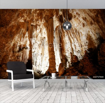 Bild på Stalagmites Columns and Draperies in Carlsbad Caverns